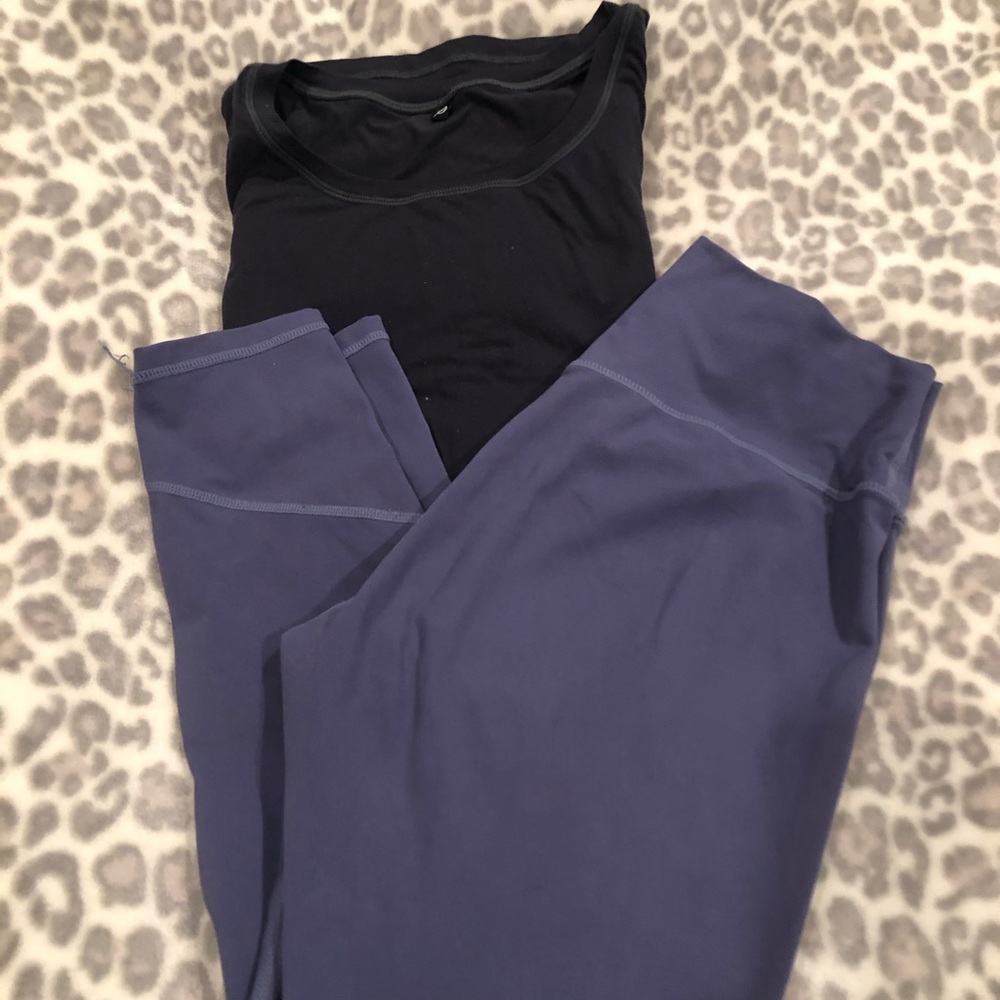 P’tula Leggings and LS Top Sz 8/ L top